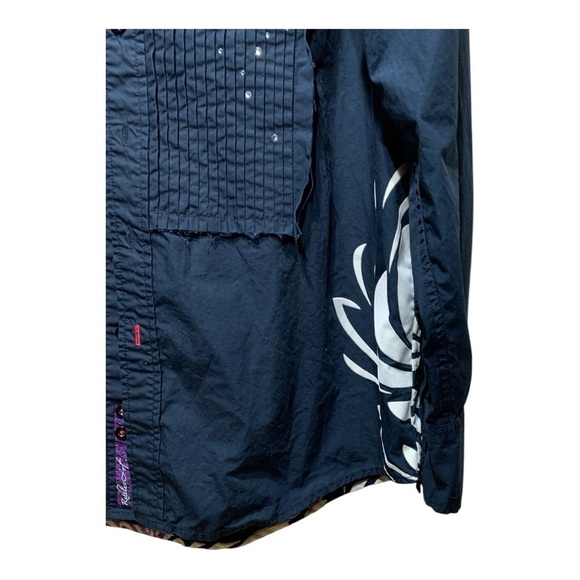 Men’s Vintage Y2K Ruthless Art Embellished Button Front - Picture 3 of 6